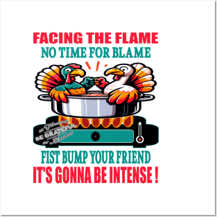 Turkey Buddies Bravery Fiery Feast and Friendship! Posters and Art